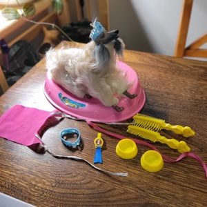 Vintage Mattel 1979 Beauty Barbie doll's dog